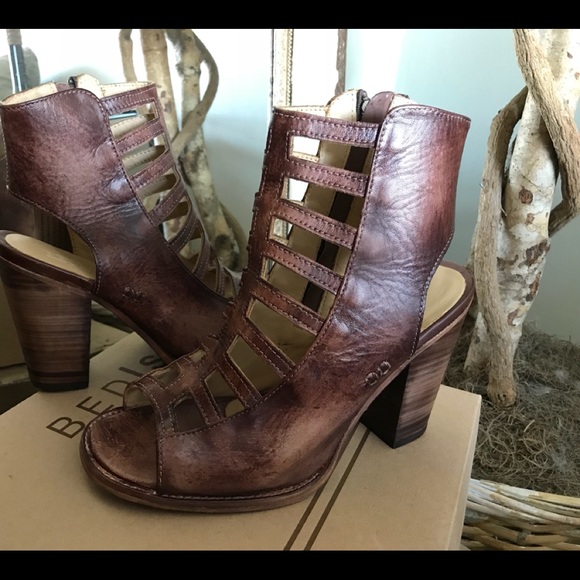 Bottines Bed Stu Yellowstone - Taille 6.5 US - Cuir Taupe - Neuf Avec Boîte
